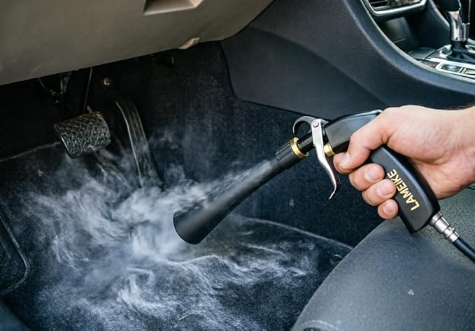 Air Blow Gun Car Interior Cleaning Gun High Pressure Car Detailing Cleaning Tool with Nozzle and Auto Detailing Dusting Brush for Quickly Blasts Dirt and Dust from Surface