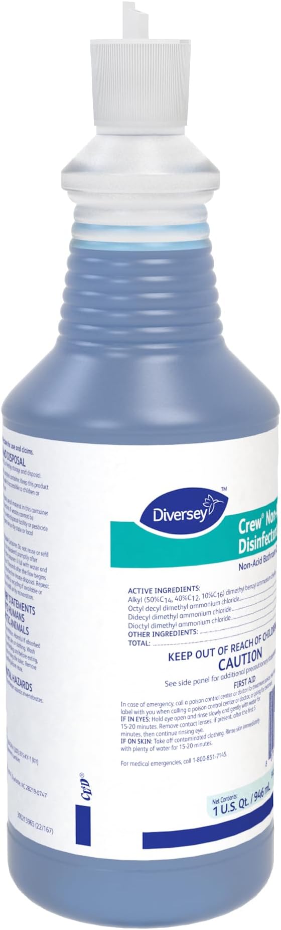 CREW Non-Acid All-Purpose Disinfectant Bathroom Cleaner, Floral Fresh, 32oz
