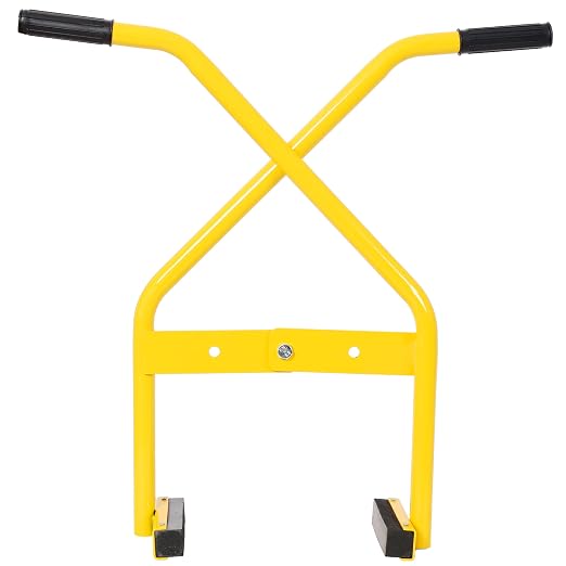 Steel Curb Stone Tongs, Offset Design Concrete Block Lifting Pliers, Adjustable Curb Lifter Tool for Paver Stone and Brick Installation, 220 lb Capacity, Yellow