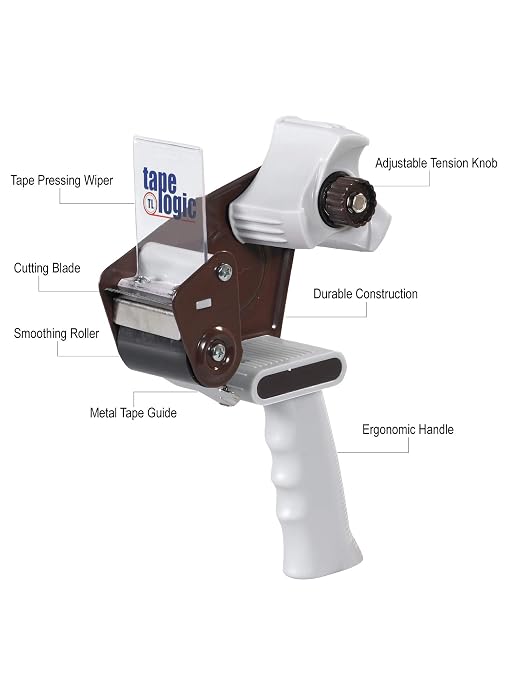 Aviditi Tape Logic 2 Inch Deluxe Packing Tape Dispenser Gun, for Packing, Shipping, Moving and Warehouse Use (1 Dispenser)