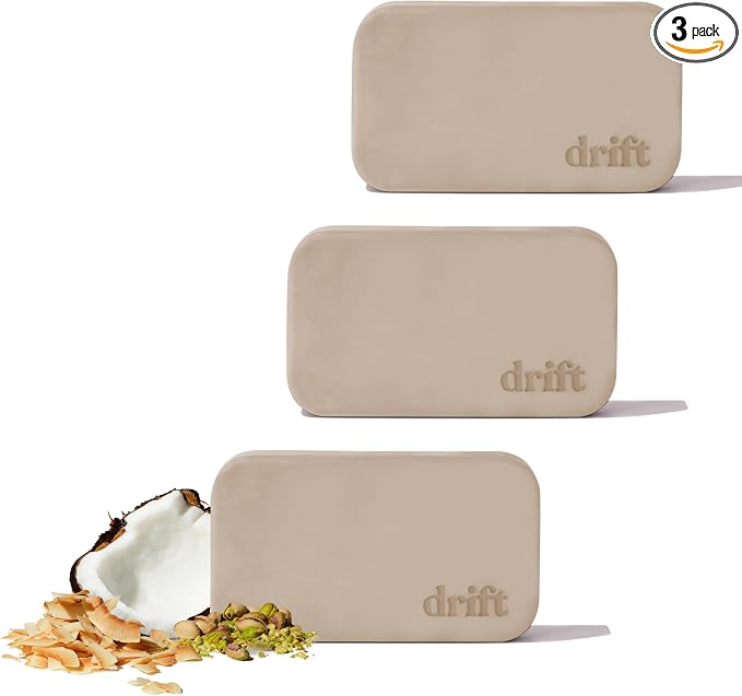 Drift Car Air Freshener - The Original Stone Air Freshsener - Car Odor Eliminator - Long Lasting Scent - Car Accessories - Metal Clip - Coconut Pistachio 3 Pack Refill - NO CLIP INCLUDED