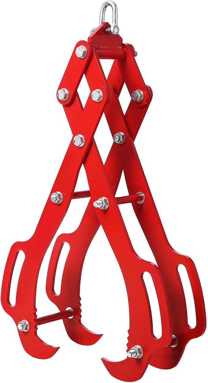 Log Lifting Tongs, Optimal Strength Log Tongs, Multi-Model Compatibility, Superior Steel Grip for Safe Wood Lifting & Dragging, Essential Tool for Efficient Logging Operations (36 in-4 Claw)