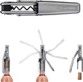 Dreamfarm Winopen Automatic Wine Corkscrew Bottle Opener | Pocket-sized, space-saving and easy to use stainless steel natural and synthetic cork remover with built-in foil cutter