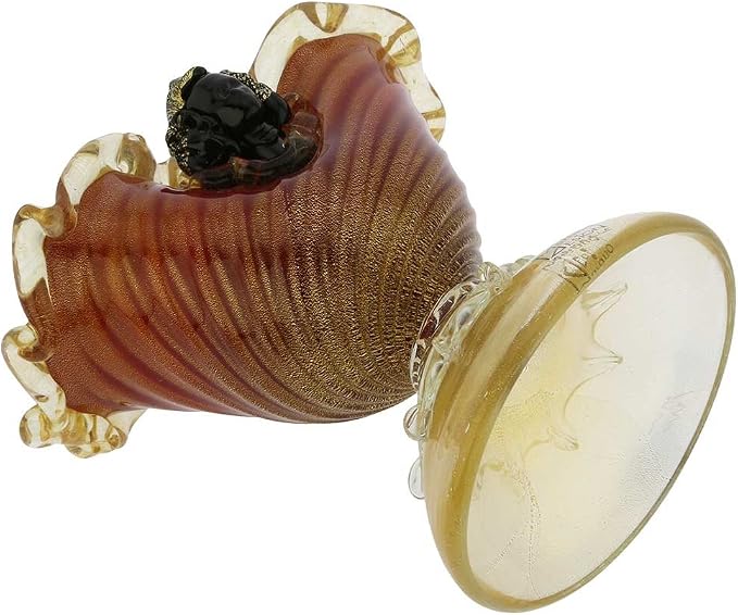 Glass Of Venice Murano Glass Venetian Moor Bowl Vase