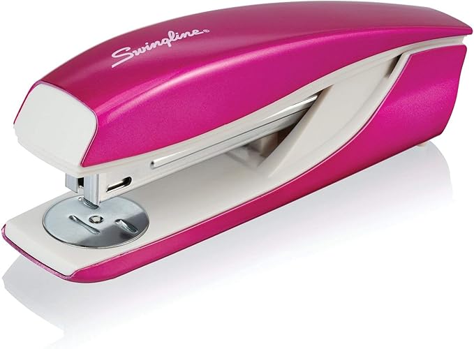 Swingline Stapler, NeXXt Series Wow, Desktop Stapler, 40 Sheet Capacity, Pink (55047023)