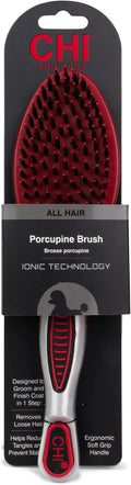 CHI for Dogs Porcupine Pin and Bristle Dog Grooming Brush Detangling and Smoothing Brush for Short Medium and Long Dog Coats Helps Remove Loose Hair and Light Tangles Ergonomic Soft Grip