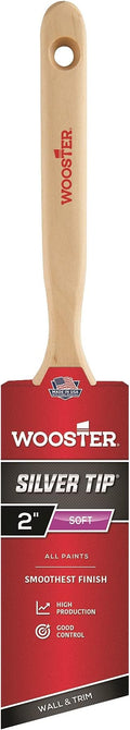 Wooster Brush 5221-2 Silver Tip Angle Sash Paintbrush, 2-Inch, 2 Inch - Set of 4