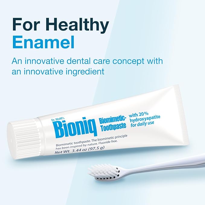 Bioniq Classic 20% Hydroxyapatite Toothpaste 3.44 Oz | bioHAP and Fluoride Free Toothpaste for Daily Use, Clinically Tested, Expert for Enamel and Gum Care, 3.44 Oz 1 Pack