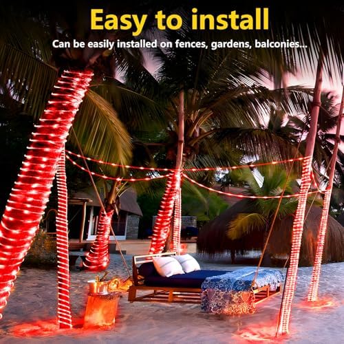 KNONEW 1000 LED Rope Lights Outdoor 164FT Rope Light for Outside Waterproof