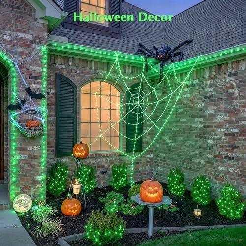 JMEXSUSS 600 LED Green Lights Indoor Outdoor Waterproof for Halloween Decor