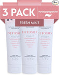 Better & Better Detoxify Hydroxyapatite Toothpaste | Whitening Toothpaste Infused w/Vitamins E & B12, Calcium & Zinc | Fluoride & SLS Free for Sensitive Brushers | Fresh Mint Flavor | 3.4oz, 3 Pack