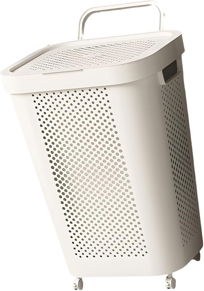 Permanent Polystyrene Storage Basket for Laundry Ventilated for Breathability Large Size Direct Current Neat Modern Aesthetic Ventilated Basket