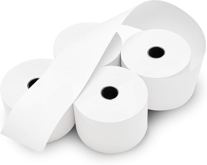100 ROLLS SHARP ER A-320 330 4100 460 470 44mm 1.75 CASH REGISTER TAPE PAPER ROLL