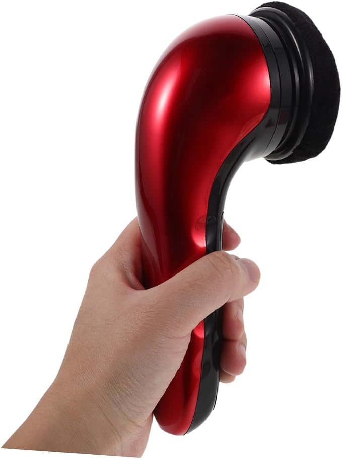 Electric Shoe Polisher Brush Machine Replacement Heads Dual Power | Fiber Sponge Plastic Set, Automatic Polishing with Interchangeable Heads, Portable Design for Office Travel