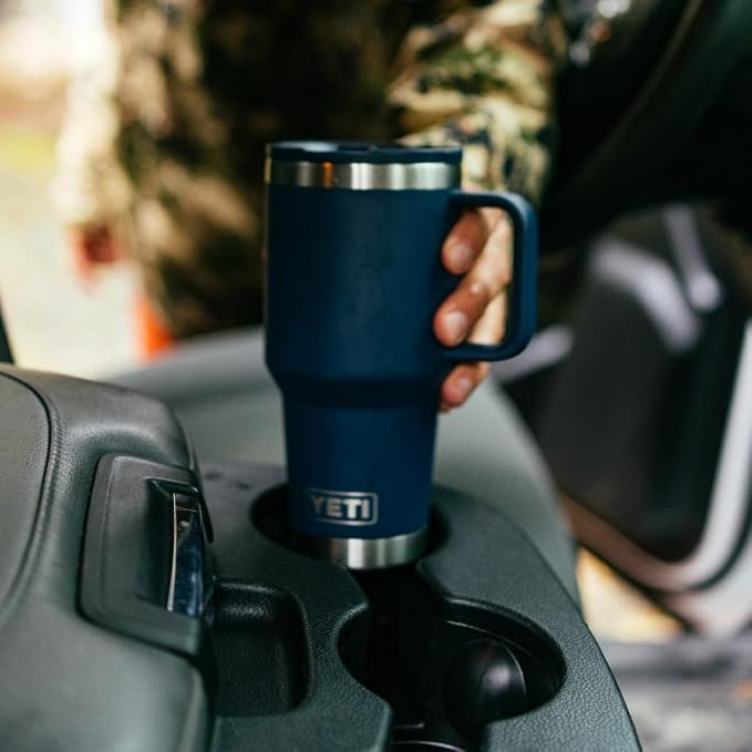 YETI Rambler 30 oz Travel Mug with Flip Straw Lid – Stainless Steel, Vacuum Insulated, Leakproof, Cup Holder Friendly, Venom