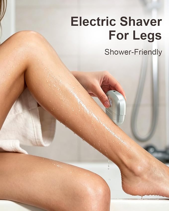Electric Shaver for Women Waterproof Mini Electric Razors for Women - Cordless Foil Shaver for Hair Removal, Legs, Face, Body, Bikini,Sensitive Skin, Razor for Teen Girls (Green, Premium)