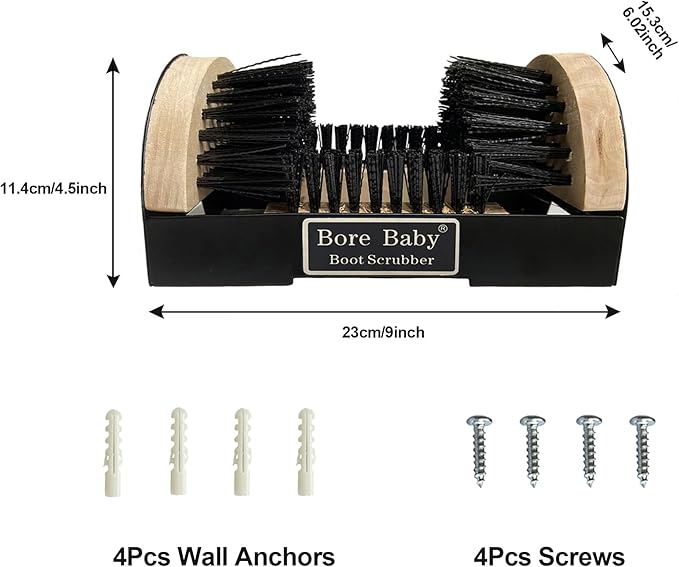 Boot Scrubber - Outdoor Heavy Duty Boot Scraper Brush & Shoe Mud Cleaner