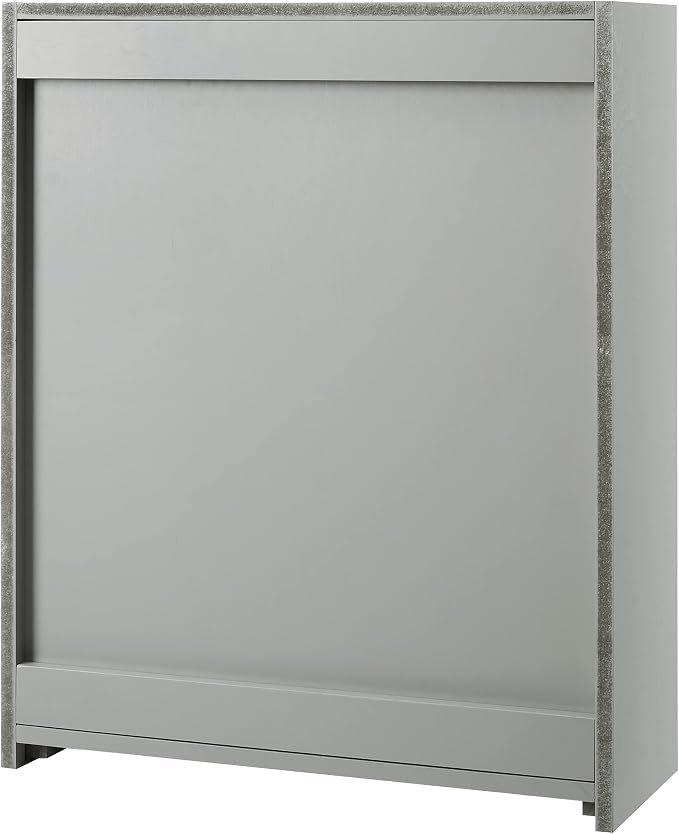 Crosley Furniture Savannah Wall Mounted Bathroom Storage Medicine Cabinet with Shelves, Gray