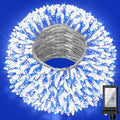 240ft Outdoor Christmas Lights, 750 LED Super Long String Lights 12 Modes & Timer Memory, Dimmable Outsite Waterproof Light Strings for Xmas Tree Garden Wedding Party Holiday Decorations Blue &White