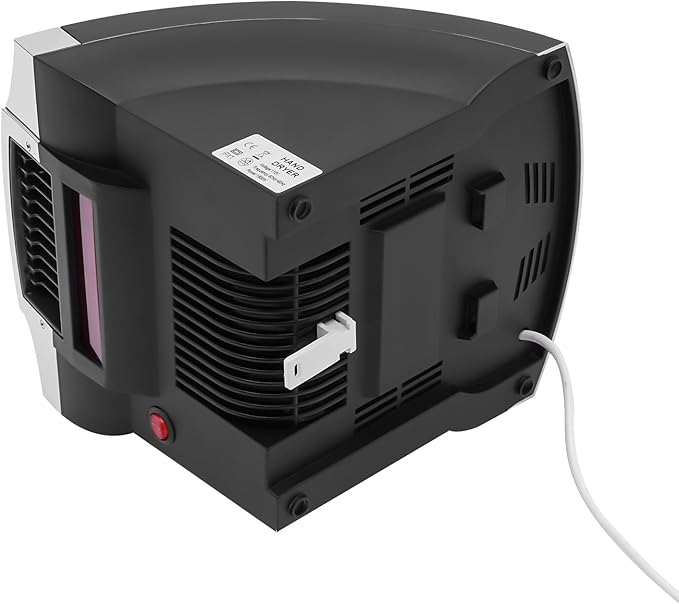 Automatic Electric Hand Dryer, High Speed Hand Air Dryer for Commercial Household 1800W Hot and Cold Wind