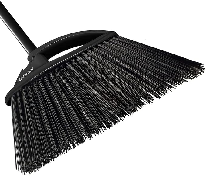 O-Cedar Angle Broom 157950 Outdoor Power Angle Broom, Assorted Colors (pack of 4)