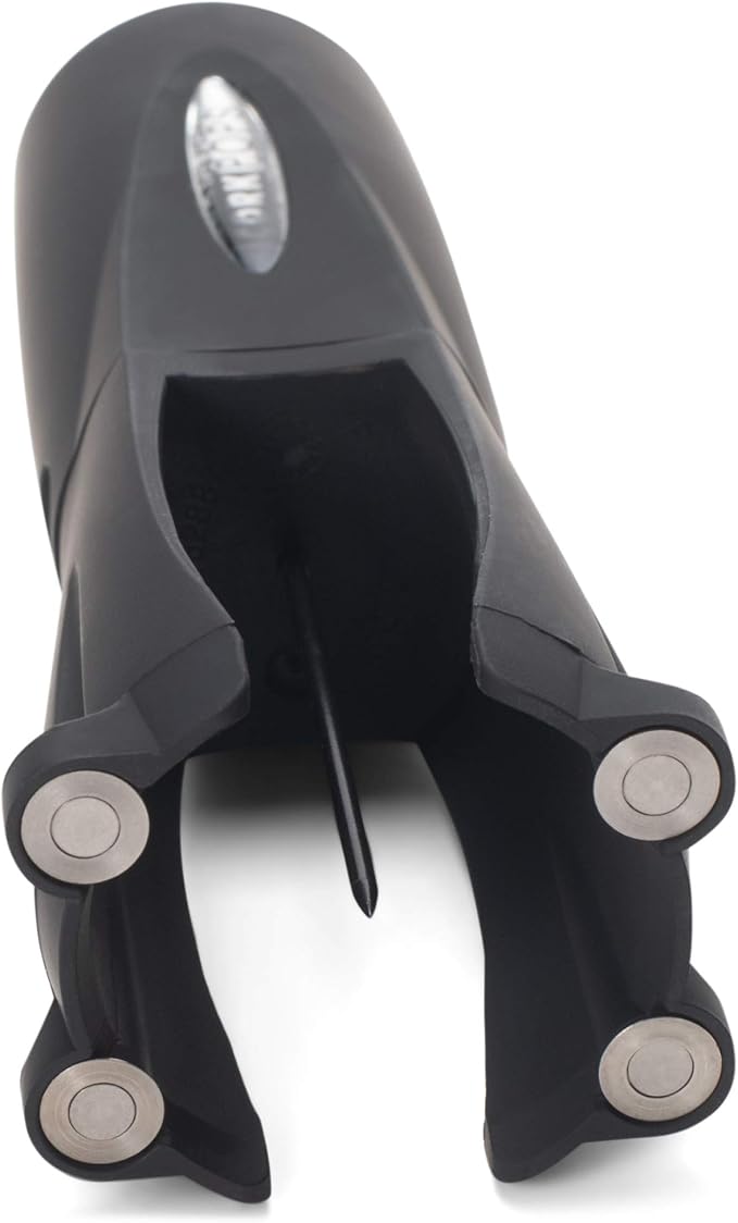 Cork Pops Legacy Wine Opener Built-in 4-Blade Foil Cutter Safe Cork Removal, Effortless Push Button Use, Needle Guard for Safety, Low-Pressure Cartridge Opens Up To 60 Bottles