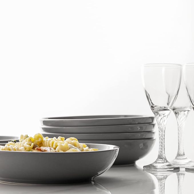 Y YHY Pasta Bowls 30oz, Large Grey Salad Serving Bowls