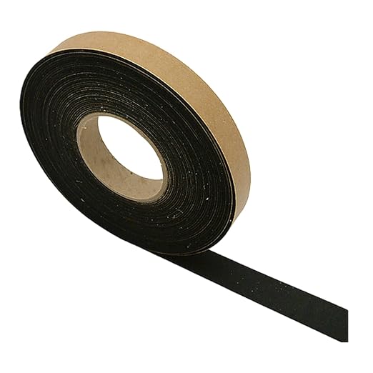 FindTape Polyester 1.5mm Felt Tape – 1 in. x 50 ft. Felt Strips with Adhesive Backing and Furniture Strips, Great for Arts and Crafts, Classrooms, and Protecting Furniture (Black)