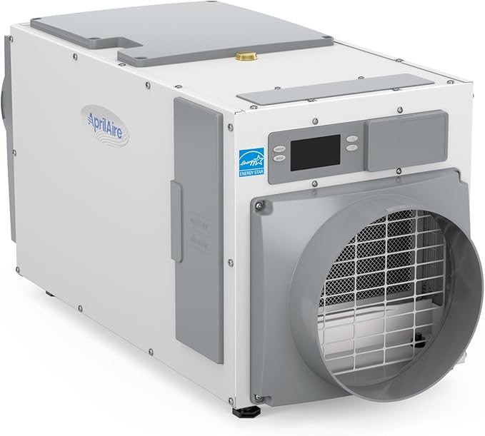 AprilAire E080 Pro 80-Pint Whole-House Dehumidifier, Energy Star Certified, Commercial-Grade for Basement, Crawlspace or Whole House up to 4,400 sq. ft.