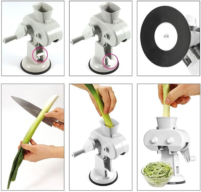 Roller Green Spring Onion Slicer Shredder + TULGIGS Vegetable Peeler