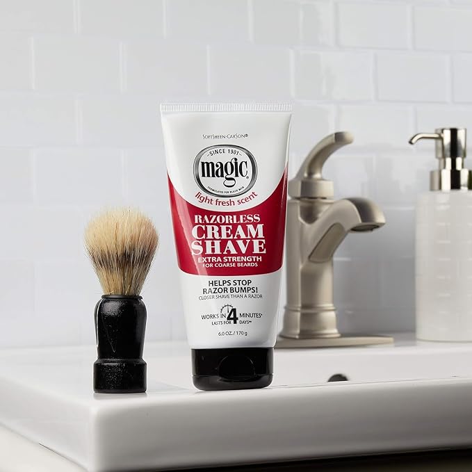 Magic Razorless Cream Shave Extra Strength 6 Ounce (Pack of 6)