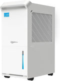 5,000 Sq.Ft Energy Star Dehumidifier, Vellgoo Max 100 Pint/D Smart Compressor Dehumidifier for Basement with Drain Hose, for Home,Large Rooms