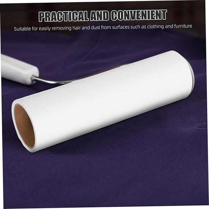 Pet Hair Remover Refills 10 Rolls Lint Roller Replacement 38mm Diameter White Sticky Roller for Upholstery Bedding Couch
