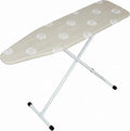 T-Leg Ironing Board with Perforated Top, Adjustable Height up to 35", Foldable Design for Compact Storage, Heavy Duty Steel Frame, Non-Slip Feet, 53" x 14" Full Size Beige