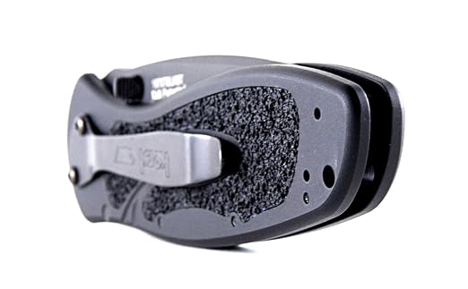 Kershaw Blur,Black Serrated(1670BLKST); Folding Knife with All-Black Body,Partially Serrated 3.4” 14C28N Steel Blade,Anodized Aluminum Handle with Trac-Tec Grip,Reversible Pock lip; 3.9OZ