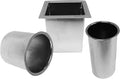 OUTWATER Premium Salon Appliance Stainless Steel Holder Package - 3" Blow Dryer Ring, 2" Curling Iron Ring, and Flat Iron Organizer Set