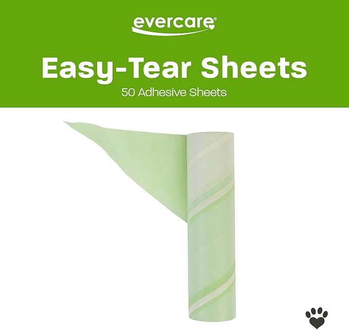 Evercare 10-Inch Mega All-Purpose Pet Hair Lint Roller Refill, 50 Sheets – Sticky Roller for Pet Hair, Cat & Dog_Hair Remover, Lint Remover, Pet_Hair_Remover for Furniture, Clothing & Cars (Pack of 3)