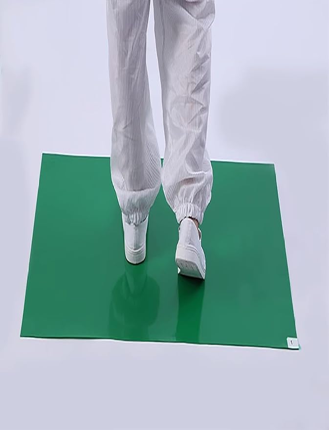 30-Sheet Sticky Floor Mat for Clean Room Entrance Disposable Shoe Dust Remover with Non-Slip Backing Multi-Layer Peel-Off Design(Clear,60cmx90cm/24inx36in)