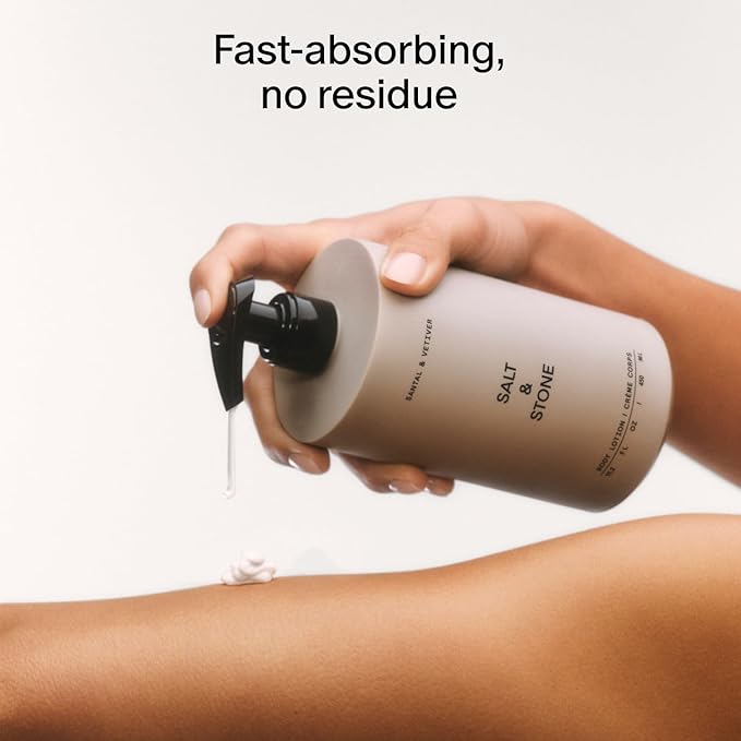 Salt & Stone Body Lotion for Women & Men | Black Rose & Oud | Hydrates, Nourishes & Softens Skin | Restores Dry Skin | Fast-Absorbing | Cruelty-Free & Vegan | 15.2 fl oz