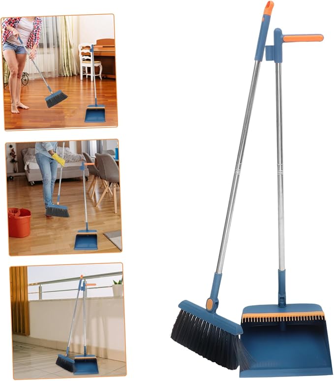 Hand Broom for Floor Cleaning Dustpan and Brush Set Home Cleaning Assistants Easy to Carry Style