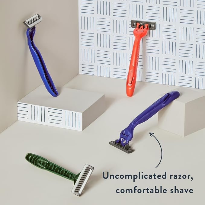 Harry's Disposable Razors for Men - 12 Count - 3-Blade Men's Razors for Travel and On-the-Go Convenience