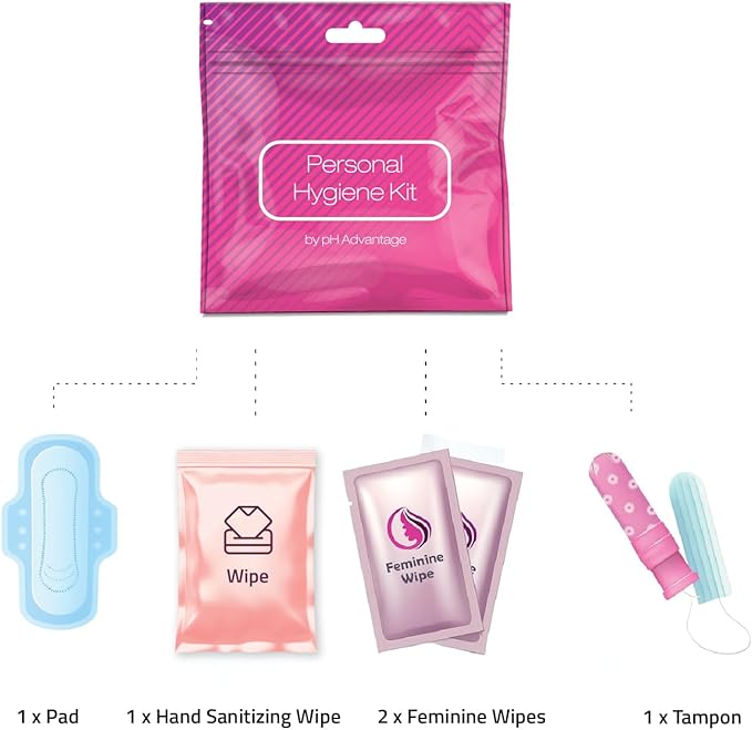 Bulk Period Kits (Assorted Colors) – Prefilled Menstrual Hygiene Kits with Tampon, Pad & Feminine Wipes | Individually Wrapped for Schools, Shelters & Outreach Programs (1000)