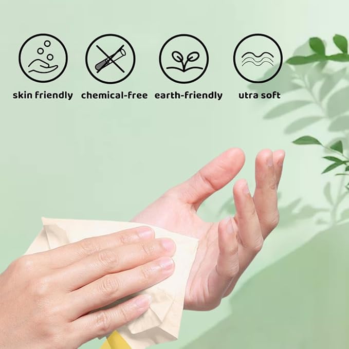 Premium Bamboo Toilet Paper 12 Mega Rolls, 3 ply, Septic Safe,Plastic-Free,Unbleached Brown,Tree-Free,Soft and Absorbent,Bathroom Tissue Rolls