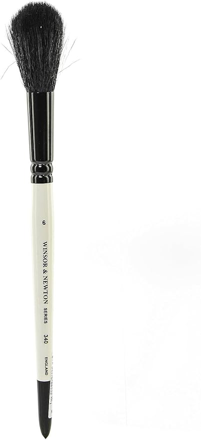 Winsor & Newton Series 340 Brush Pony & Goat Hair Short Handle Brush,