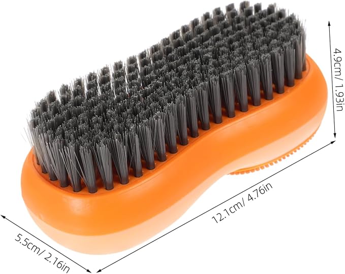 5pcs Laundry Brush Cleaning Scrub Brush Scrub Brush for Cleaning Lovely Scrub Brush Comfortable Grip Brush Shoe Washing Brush Laundry Cleaning Brush Shoes Scrub Brush Orange Step/1235