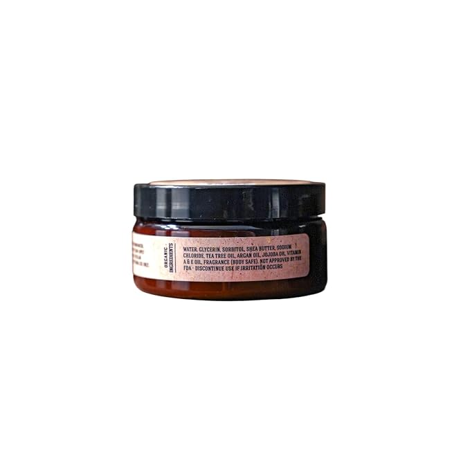Johnny Slicks Organic Shave Soap - Supports Smooth Shaving - Shea Butter, Tea Tree & Jojoba - Natural Ingredients - Rugged Scent - 8 oz