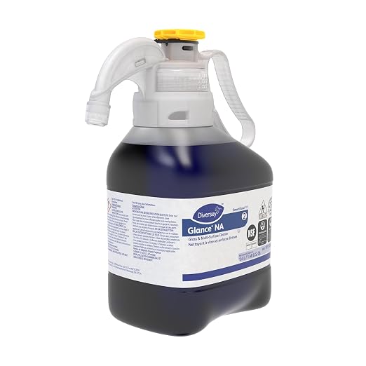 Diversey Glance NA Glass & Multi-Surface Cleaner, SmartDose, 1.4 L, 2 Pack | Streak Free, Ammonia Free, Quick Drying, Glass Cleaner, Mirrors, Chrome, Stainless Steel, Multi-Purpose Cleaner
