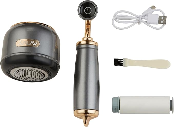 SALAV LR-900 Retro Edition Fabric Shaver and Lint Roller (Titanium)