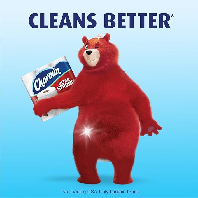 Charmin Ultra Strong Toilet Paper, Mega Roll, 18 Count of 286 Sheets Per Roll