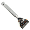 Parker Fusion Compatible Razor, Chrome Weighted Metal Handle | Weighted Chrome Metal Handle For Balanced Control; Compatible With Gillette Fusion Cartridges And Includes One Cartridge